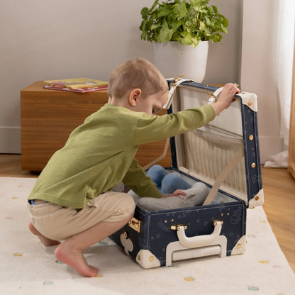 Leather Carry on Suitcase - Space