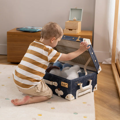 Leather Carry on Suitcase - Space