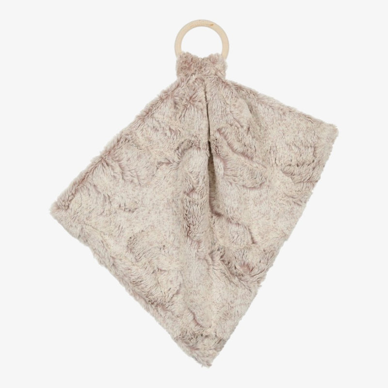 Peluche Mini Lux Furs With Wooden Ring - Oatmeal Heather