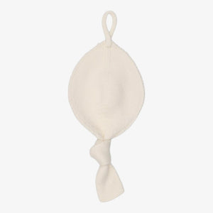 Peluche Knit Paci Holder  - Cream