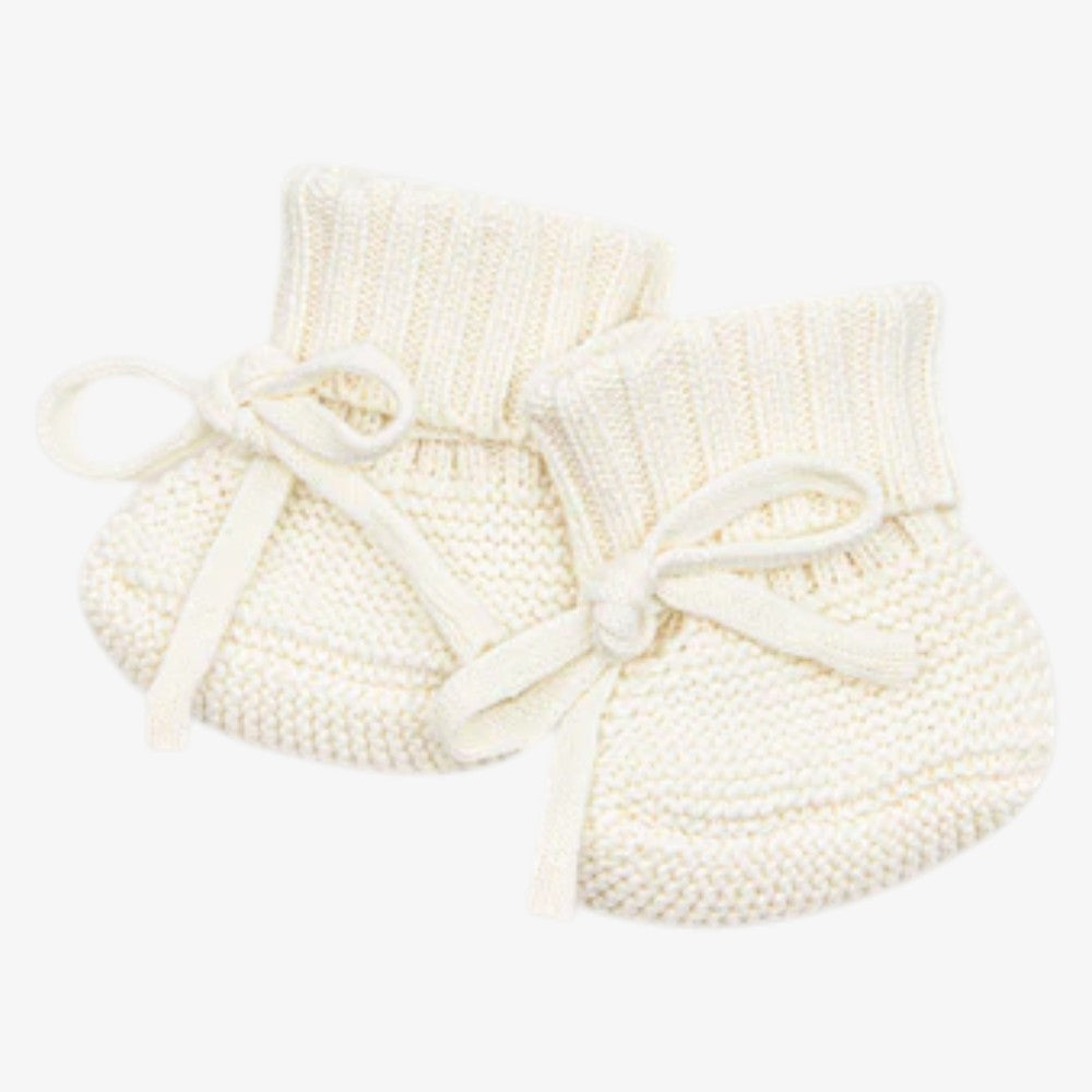 Knit Booties - Ivory