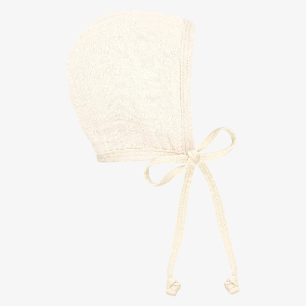Muslin Bonnet - Cream