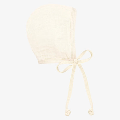 Muslin Bonnet - Cream
