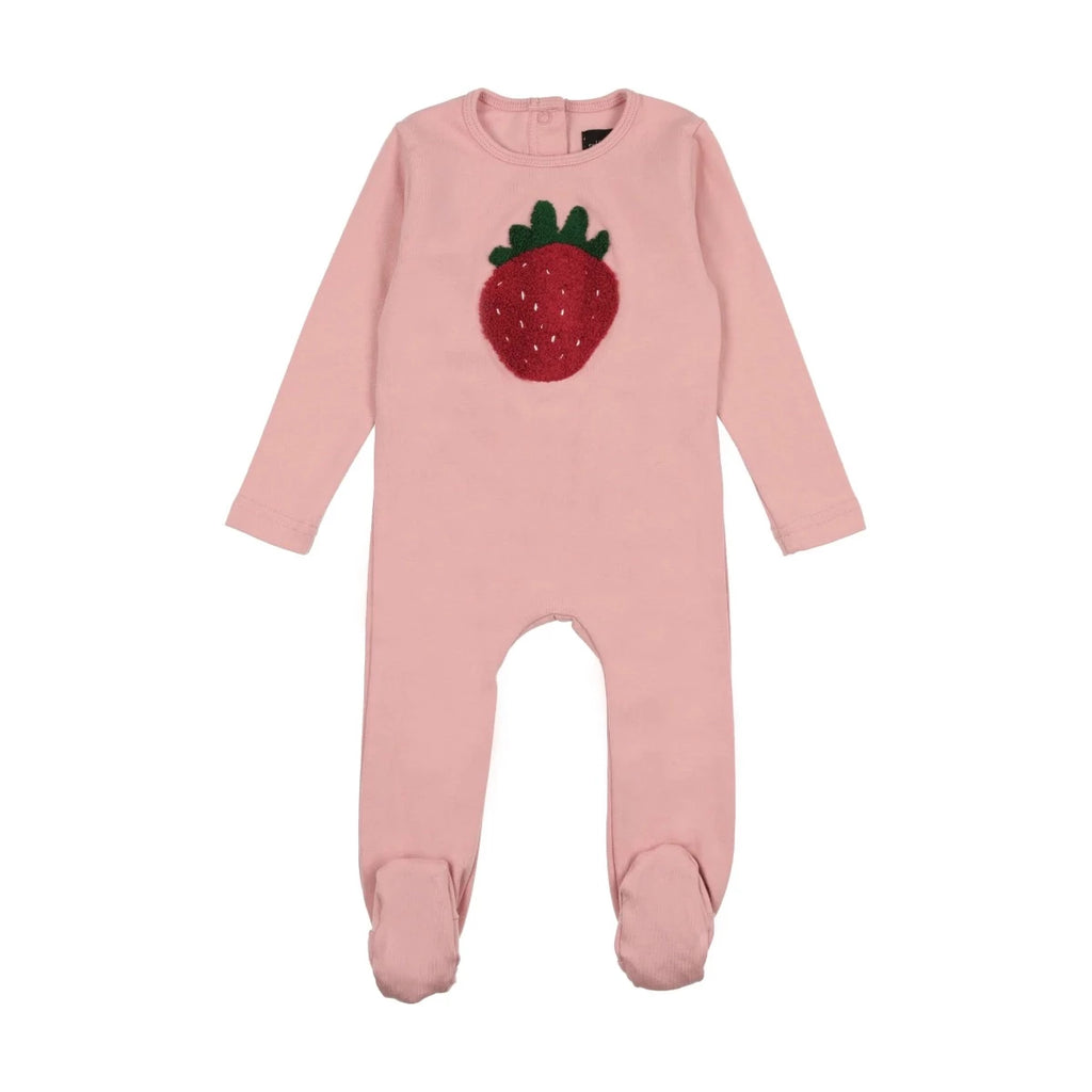 Cuddle & Coo Strawberry Footie - Pink