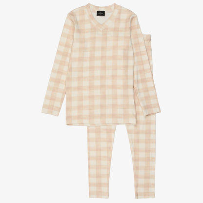 Checked Loungewear - Mauve