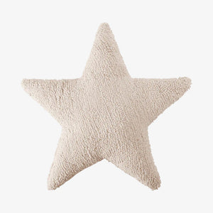Washable Star Cushion - Beige