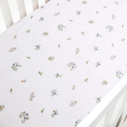 Crib Sheet - Fleur Stripe