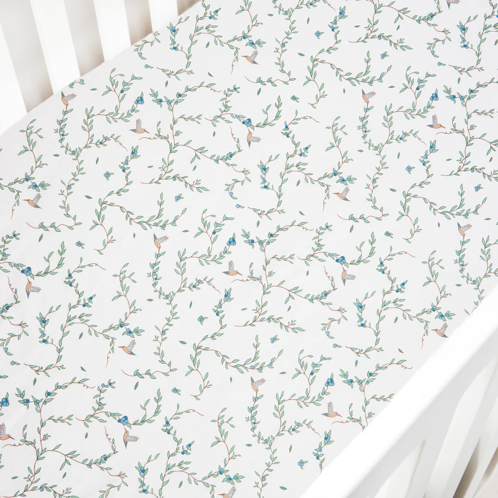 Crib Sheet - Garden Ivory