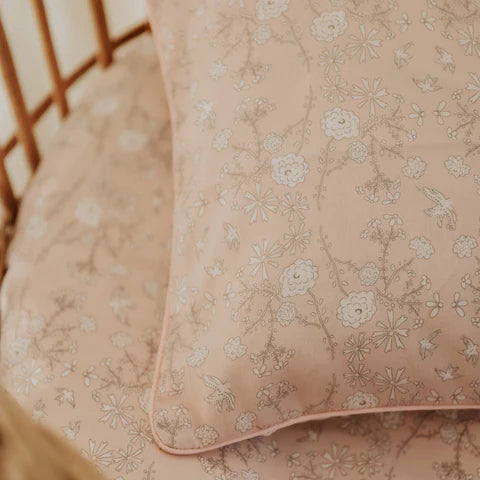 Toddler Pillowcase - Birds Pink