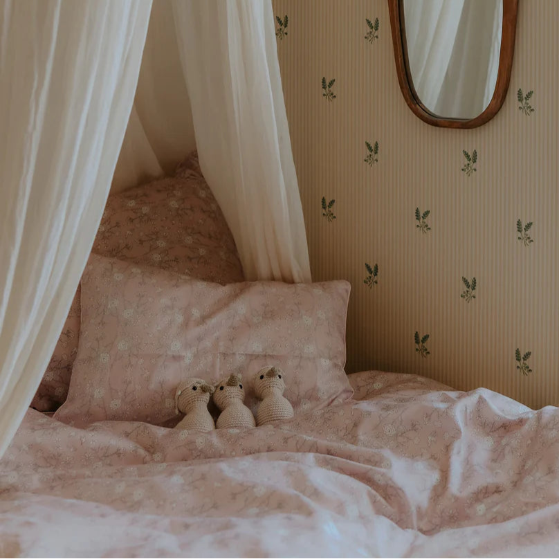 Toddler Pillowcase - Birds Pink