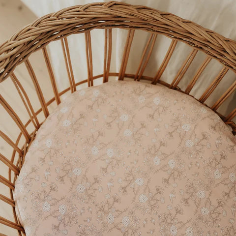 Crib Sheet - Birds Pink