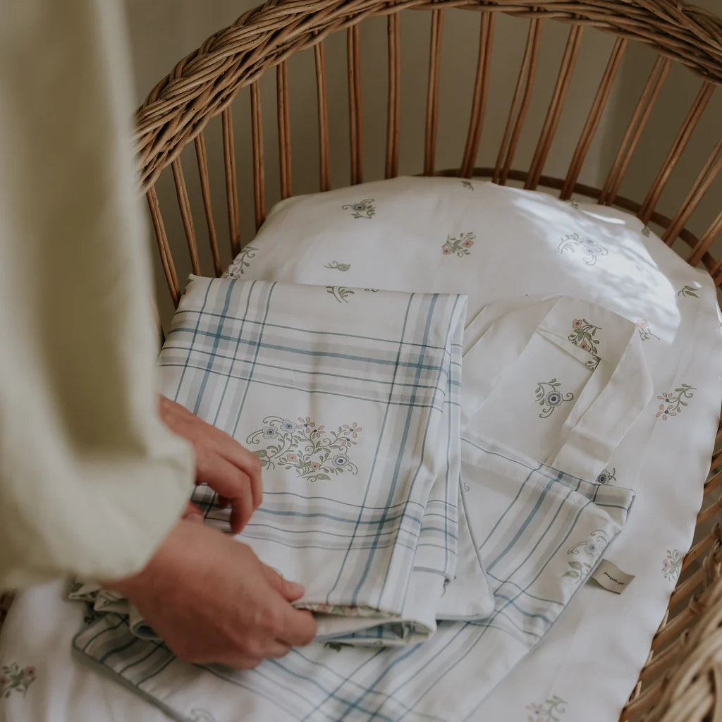 Crib Sheet - Fleur Stripe