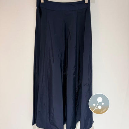 Bow Tafetta Skirt - Navy