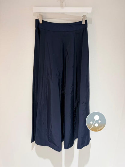 Bow Tafetta Skirt - Navy