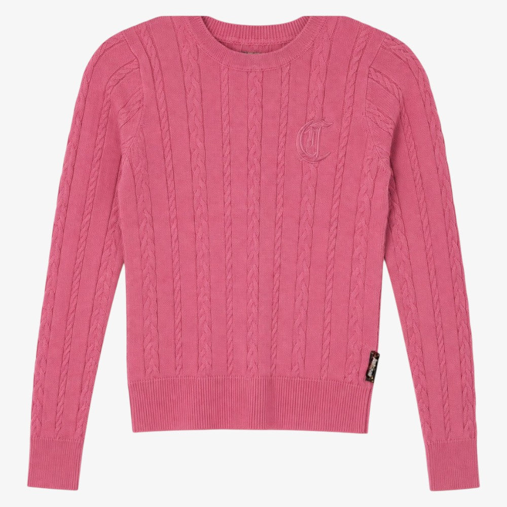 Cable Sweater - Pink