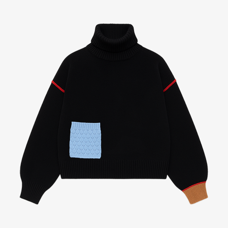 Pocket Sweater - Black