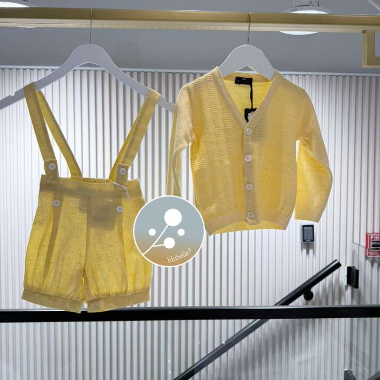 Cardigan - Marled Yellow