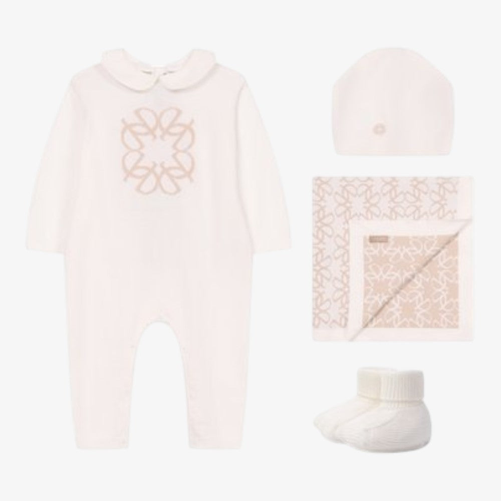 4 Piece Knit Set - Cream Beige