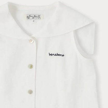 Marine Linen Dress - Ivory