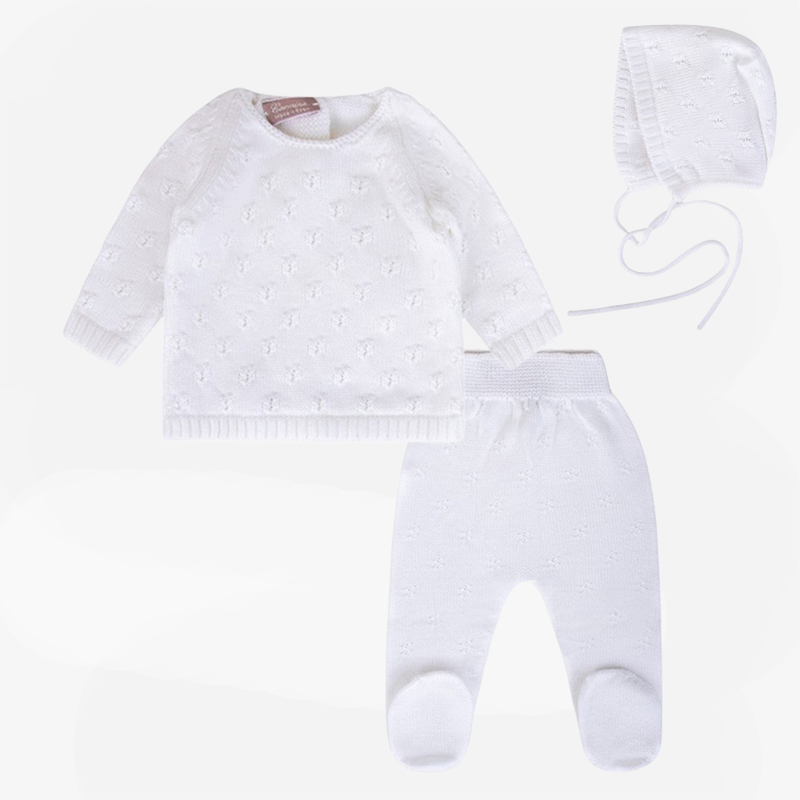 Knit Bris Set - White