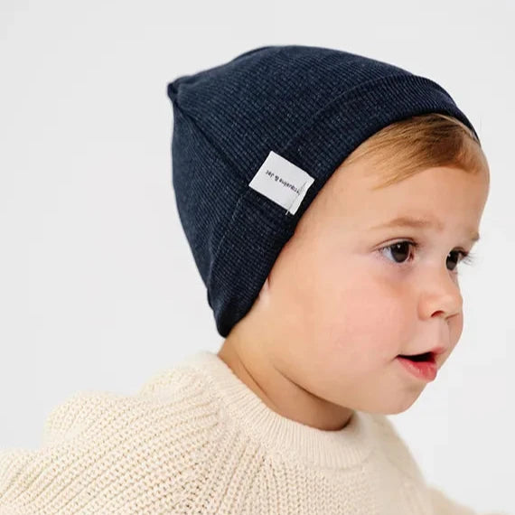 Rib Beanie - Denim