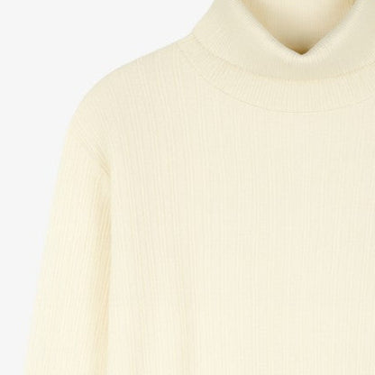 Design Knit Turtleneck - Ivory