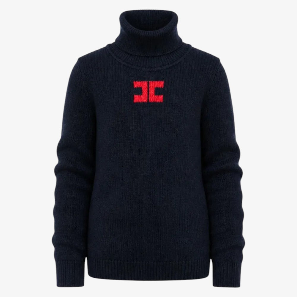 Dolce Vita Rib Sweater - Blue &amp; Red