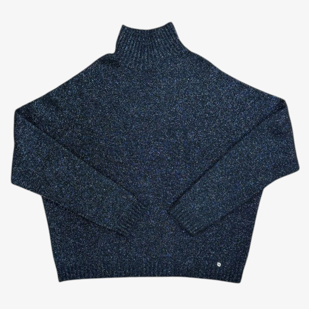 Sparkle Turtleneck - Black