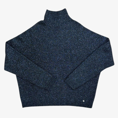 Sparkle Turtleneck - Black