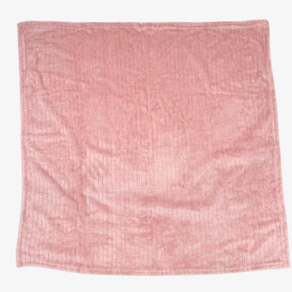 Fuzzy Stripe Blanket - Mauve