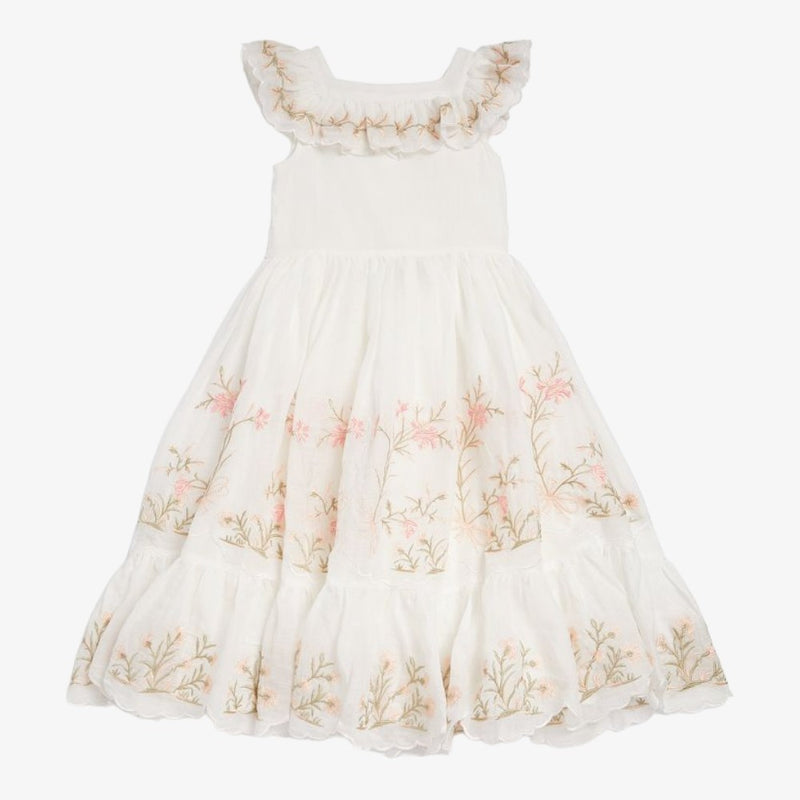 Heirloom Embroidered Dress - Off White