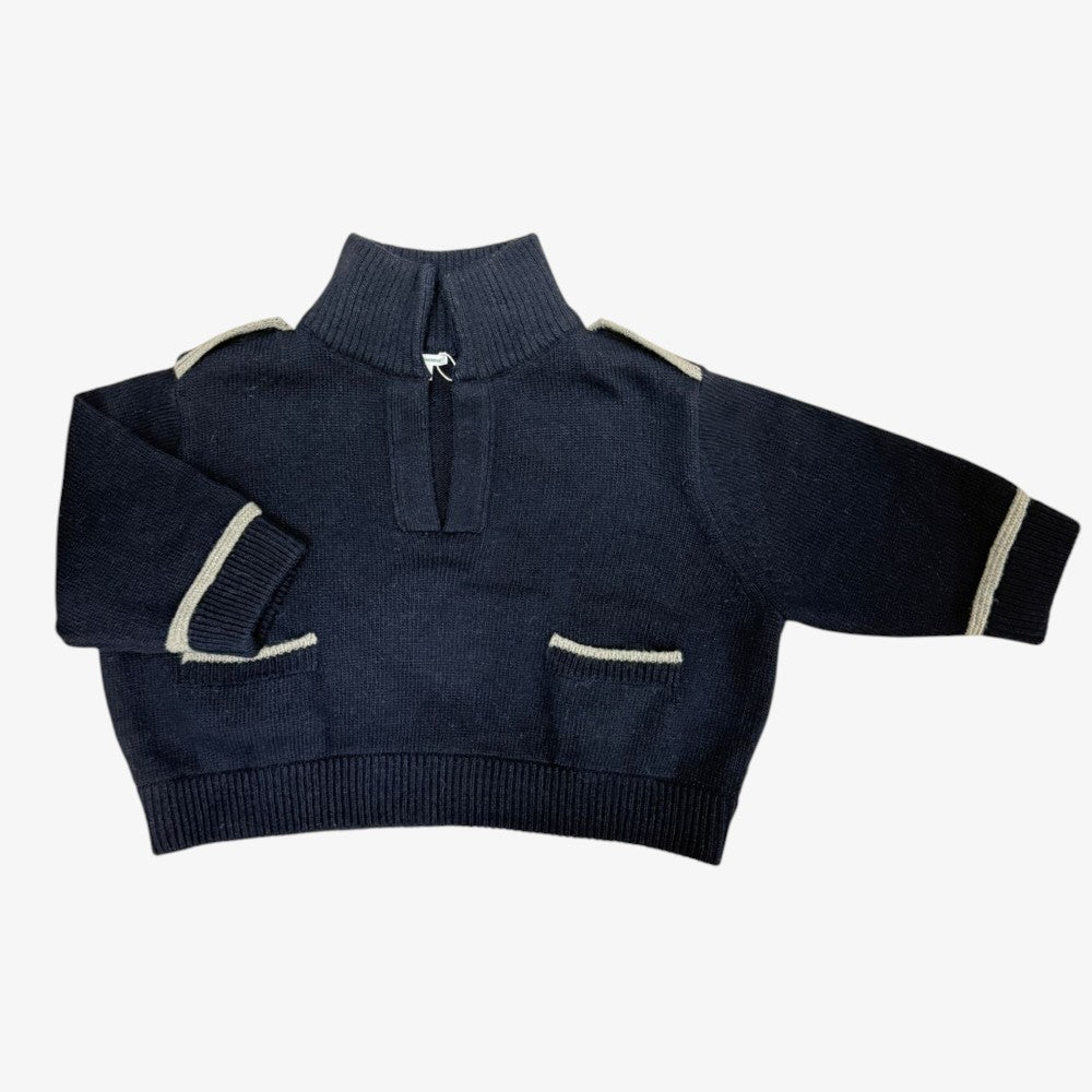 Marine Knit Sweater - Navy