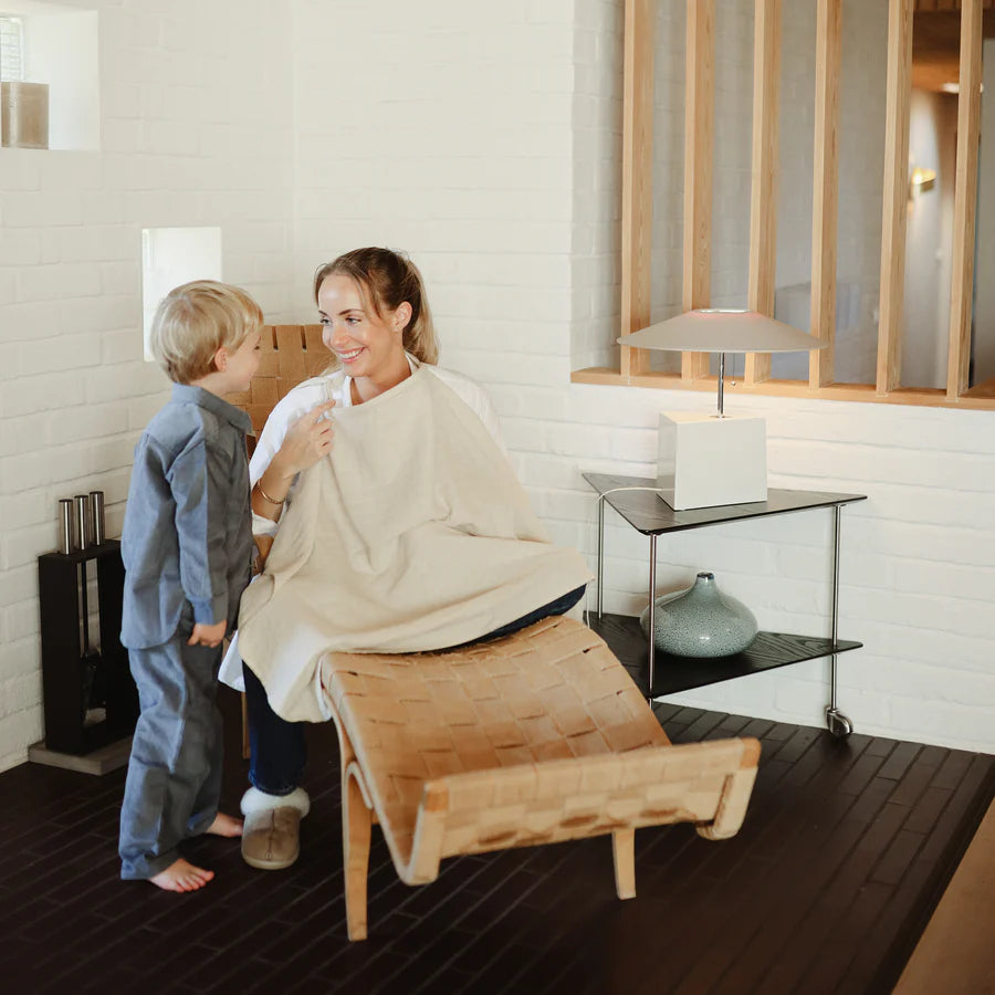 Muslin Nursing Cover - Fog