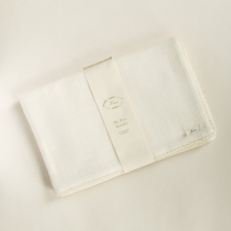 Crochet Swaddle - Ecru