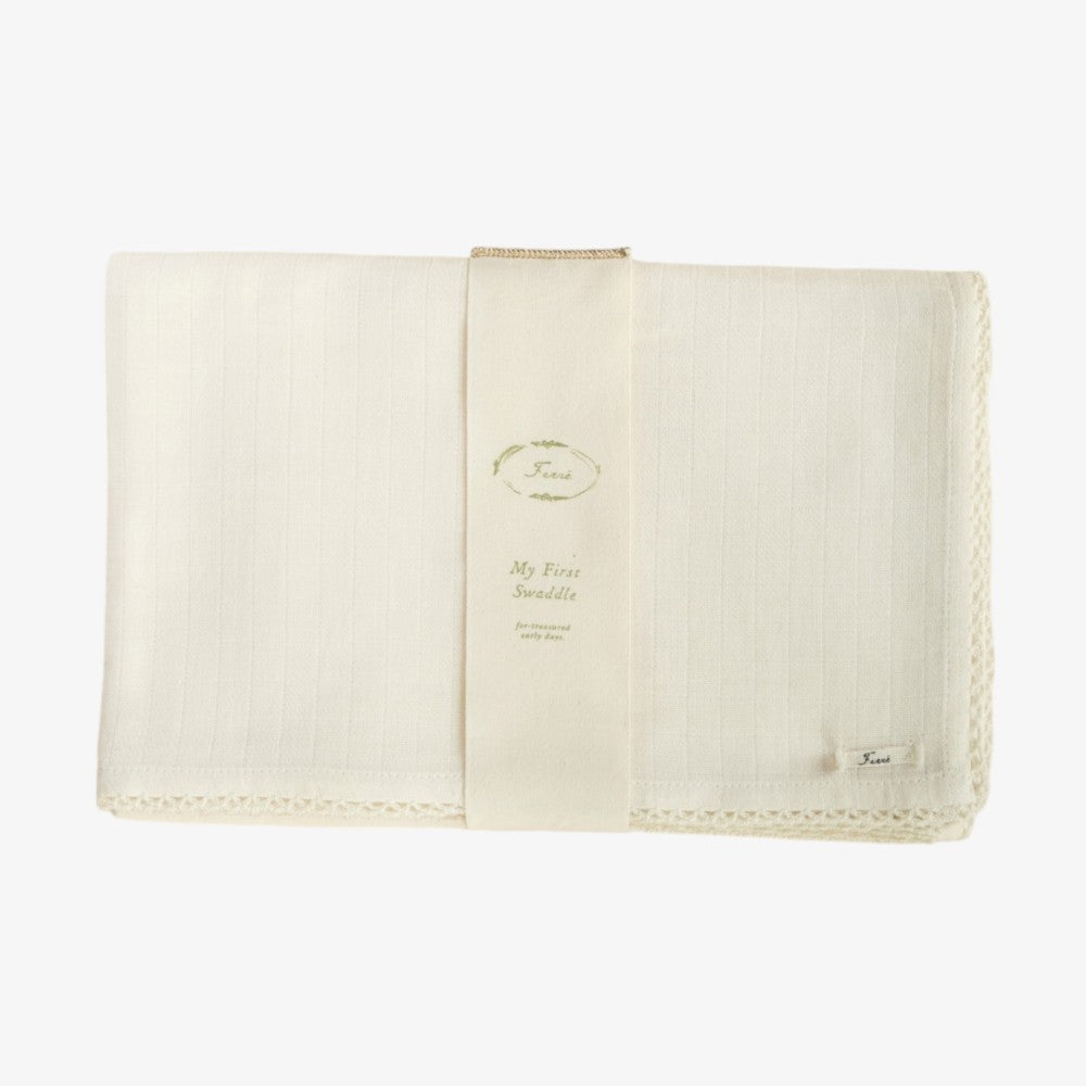 Crochet Swaddle - Ecru