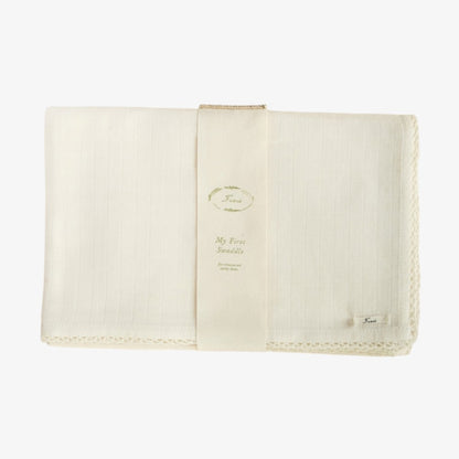 Crochet Swaddle - Ecru