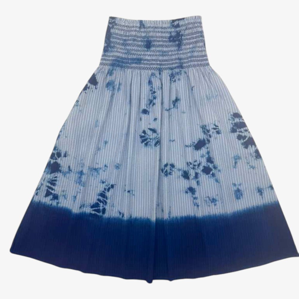 Waisted Skirt - Indigo