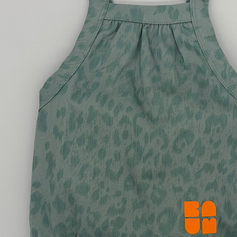 Leopard Romper - Mint