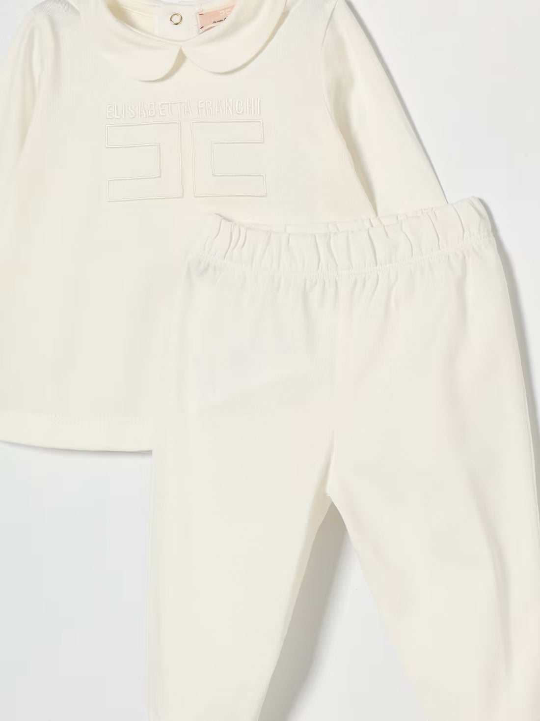 Embroidered Logo 3 Piece Set - Ivory
