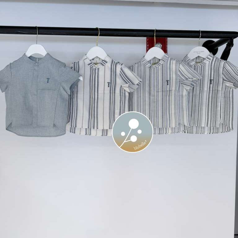 Stripe Pocket Shirt - Beige