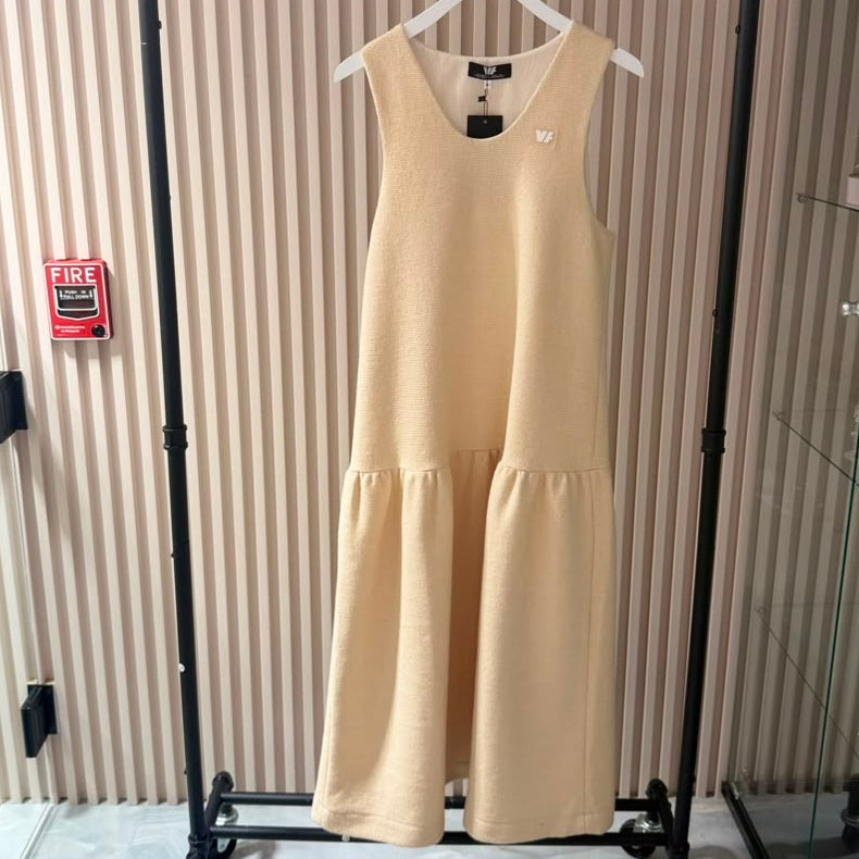 V Dress - Ivory