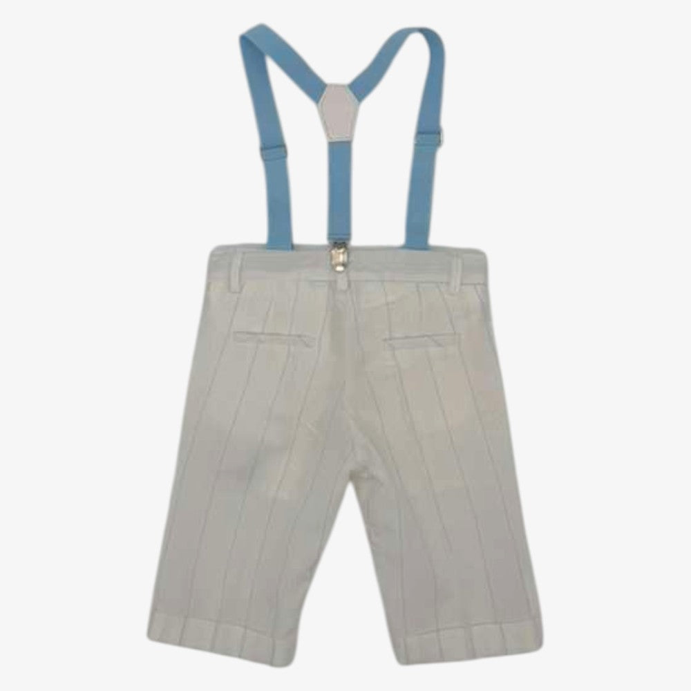 Stripe Shorts - White&amp;sky