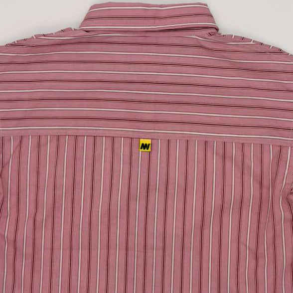 Striped Crop Shirt - Cherry