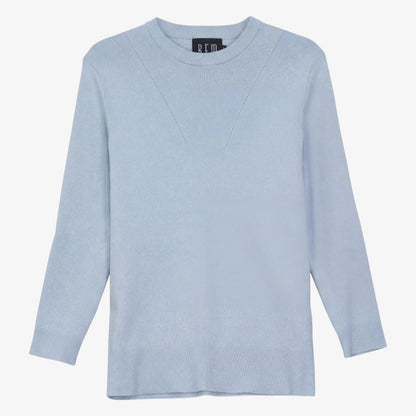 Crochet Knit Sweater - Blue