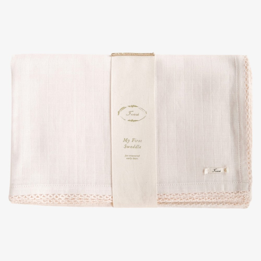 Crochet Swaddle - BARELY PINK