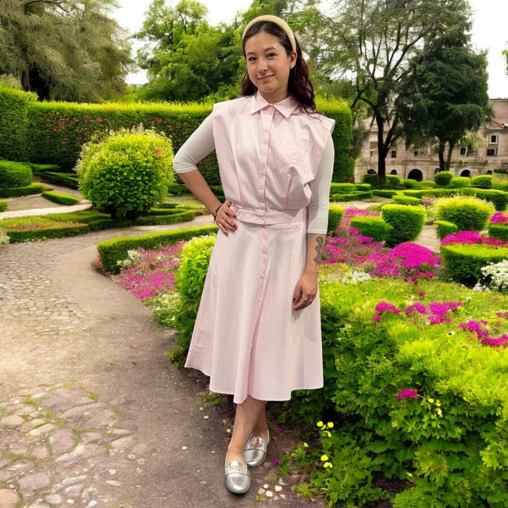 Embroidered Skirt - Peony