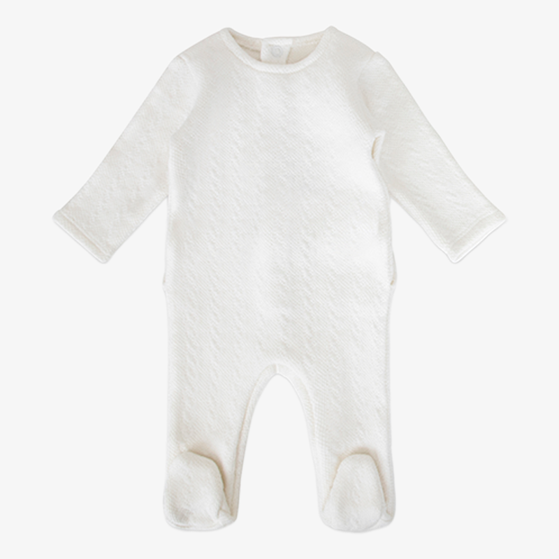 Knit Jacquard Take Me Home Set - Ivory