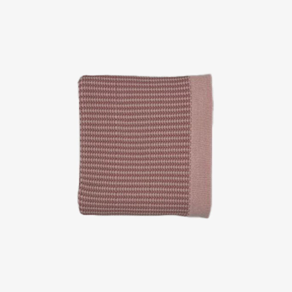 KNIT BLANKET - Soft Pink