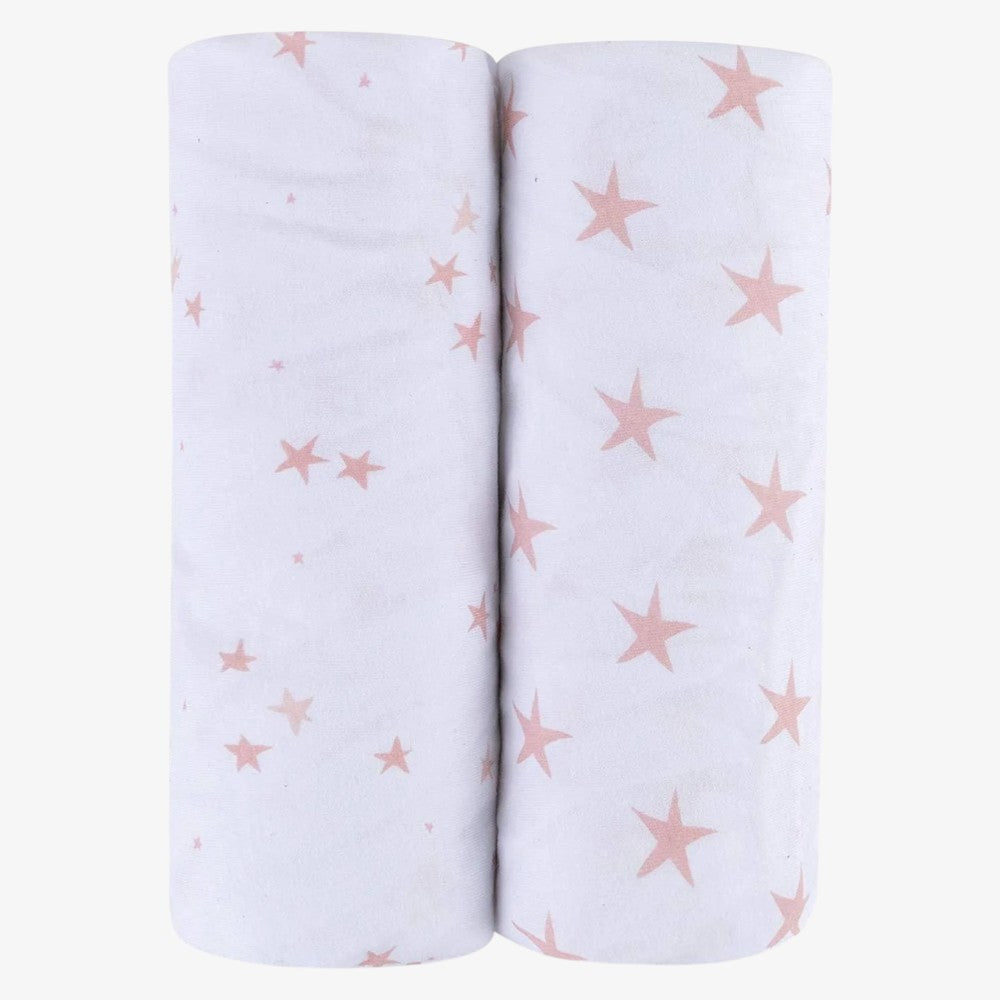 Crib Sheet 2 Pack - Mauve Star