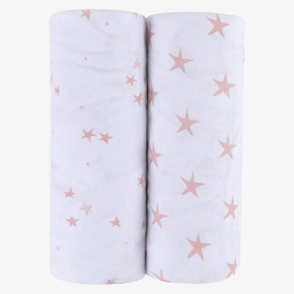 Crib Sheet 2 Pack - Mauve Star